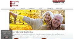 Desktop Screenshot of burgundycareservices.com